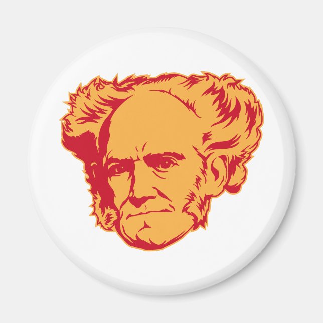 Schopenhauer Portrait Magnet (Front)