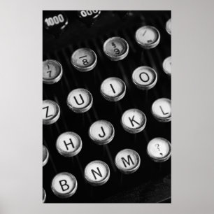 Schreibmaschinentasten Poster
