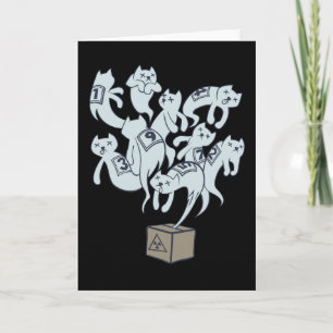 Schrödinger Cat 9 Lives Card
