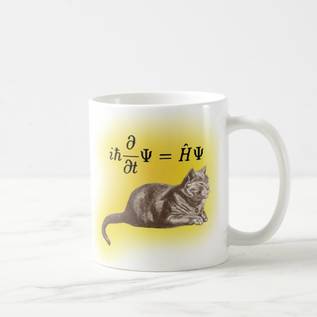 Schrodinger cat coffee mug (Right)
