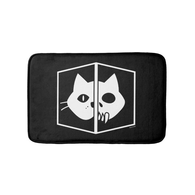 Schrödinger Cat Graphic Bath Mat (Front)