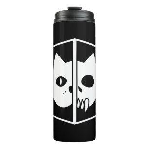 Schrödinger Cat Graphic Thermal Tumbler