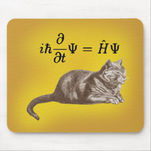 Schrodinger cat mouse mat