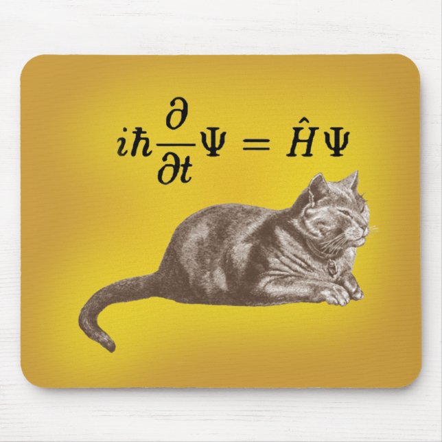 Schrodinger cat mouse mat (Front)