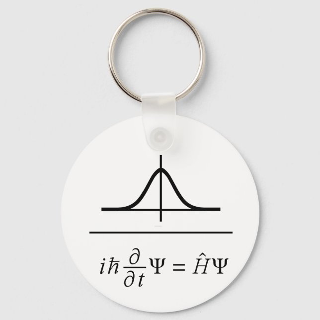 Schrödinger Equation Key Ring (Front)