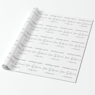 Schrodinger equation with name wrapping paper