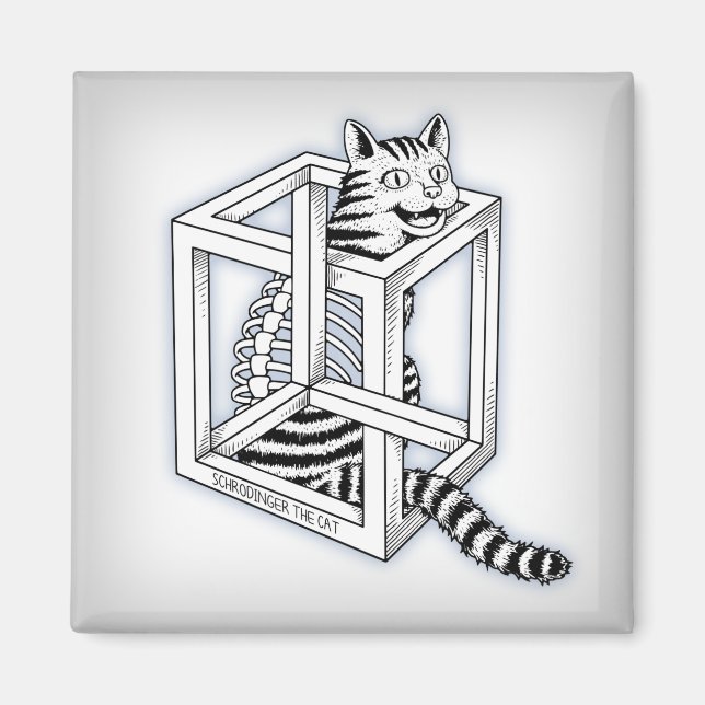 Schrodinger the Cat Magnet (Front)