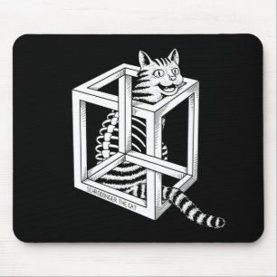 Schrodinger the Cat Mouse Mat