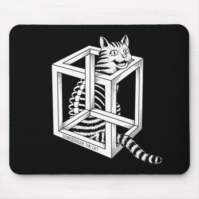 Schrodinger the Cat Mouse Mat (Front)