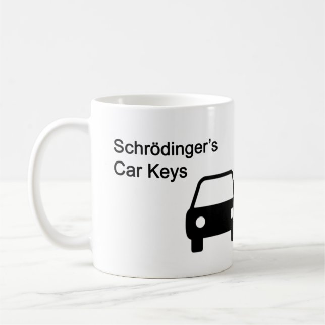 Schrodinger's Car Keys Coffee Mug (Left)