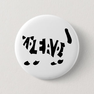 Schrödinger's cat 6 cm round badge