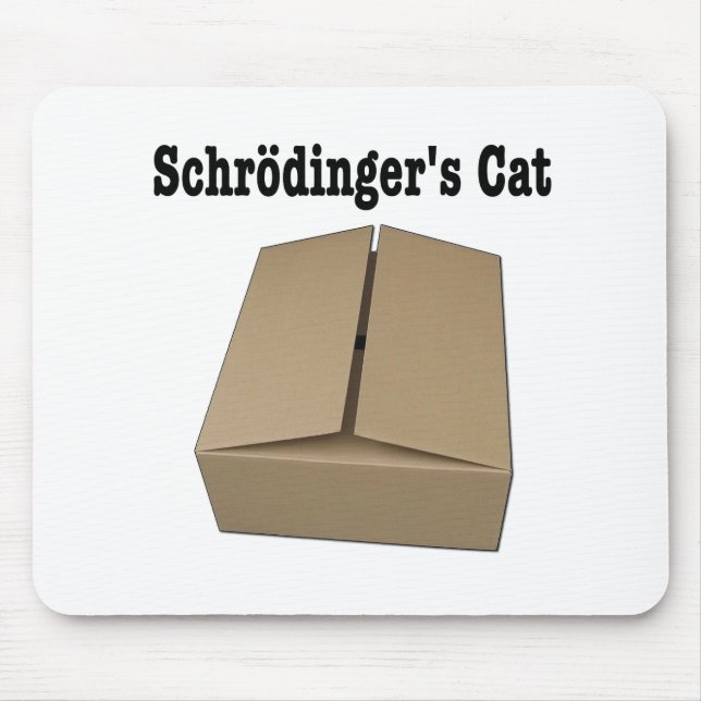 Schrodinger's Cat Box Mouse Mat (Front)