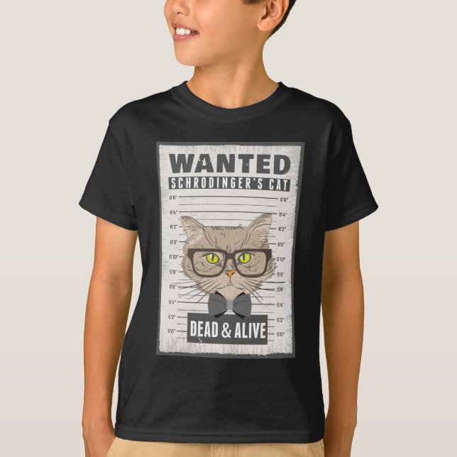 Schrodingers Cat Dead Alive Science Physicist T-Shirt (Front)