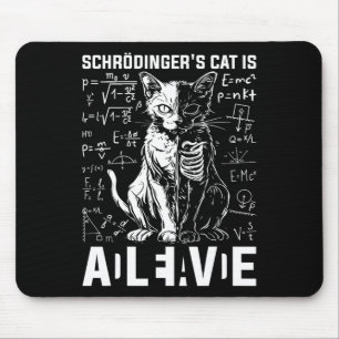 Schrodinger's Cat Dead And Alive Physics Mouse Mat