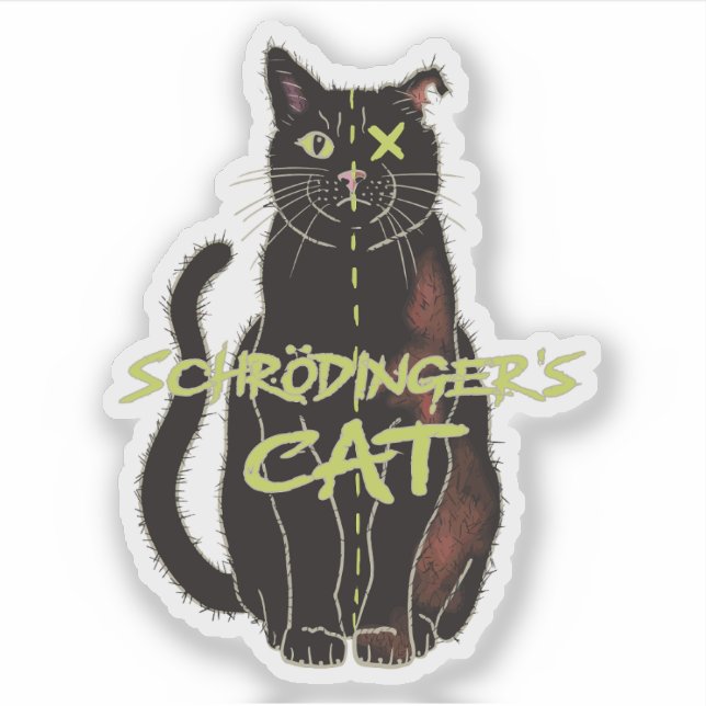 Schrodinger's Cat, Funny Physics Gift (Front)