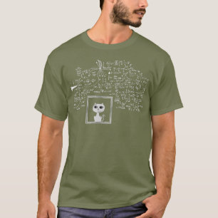 Schrodingers Cat in a Box Funny Science Nerd T-Shirt