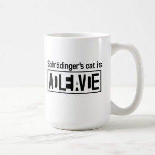 Schrodinger's cat is coffee mug
