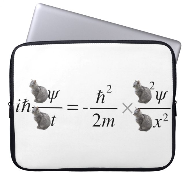 Schrodinger's cat laptop sleeve (Front)