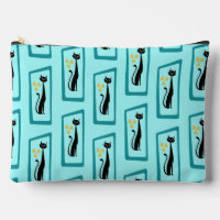 Schrödinger's Cat Mid Century Modern pale blue