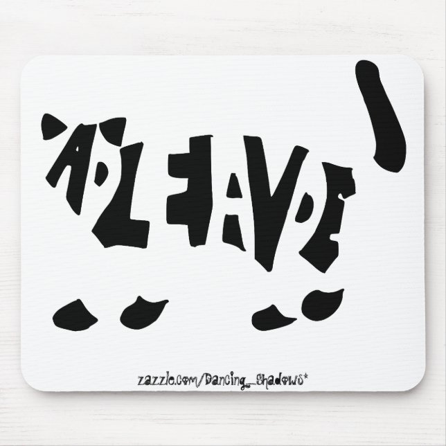 Schrödinger's cat mouse mat (Front)