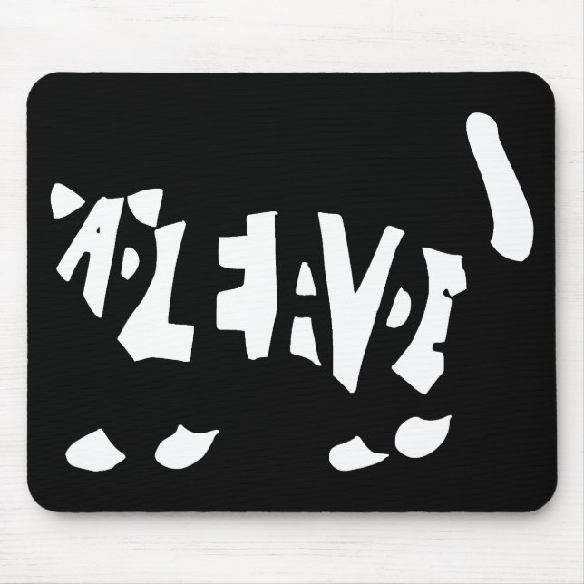 Schrödinger's cat mouse mat (Front)