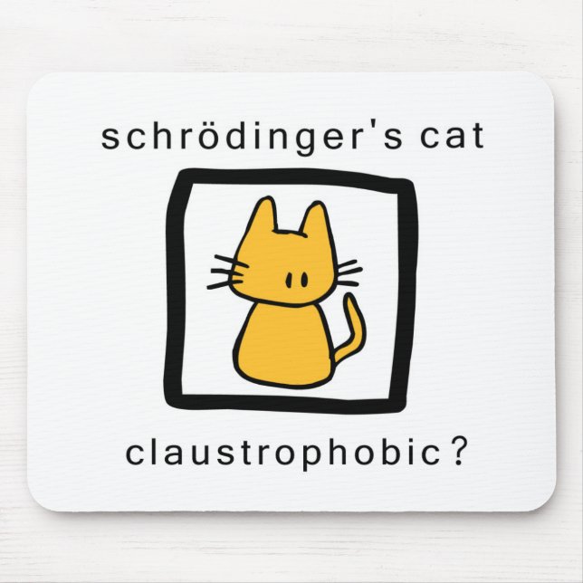 schrodinger's cat mouse mat (Front)