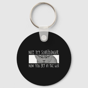 Schrodinger's Cat - Physicist Key Ring