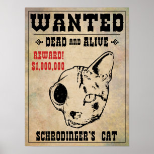 Schrodinger's Cat Wanted II Poster
