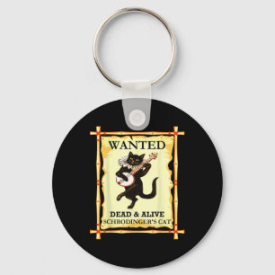 Schrodinger's Physics Cat Quantum Physicist  Key Ring