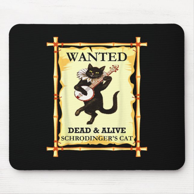 Schrodinger's Physics Cat Quantum Physicist  Mouse Mat (Front)