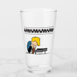 Schroeder Charlie Brown Music Glass