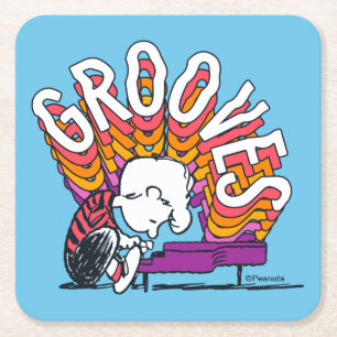 Schroeder - Grooves Square Paper Coaster