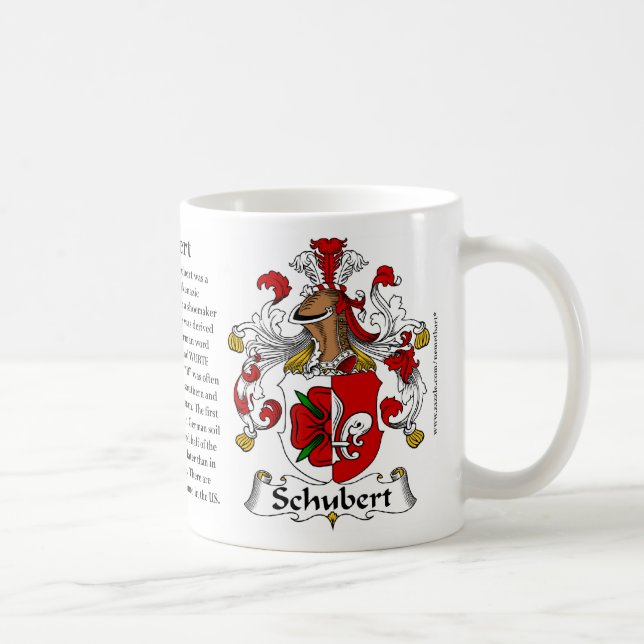 Schubert, the Origin, the Meaning and the Crest Coffee Mug (Right)