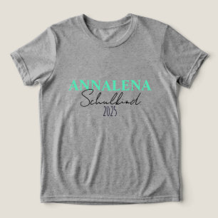 Schulkind 2025 - türkis Einschulung Tri-Blend Shirt
