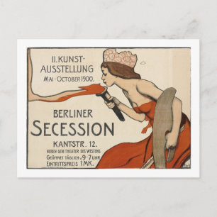 Schulz Berliner Secession Exhibition Vintage Postcard