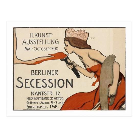 Schulz Berliner Secession Exhibition Vintage Postcard