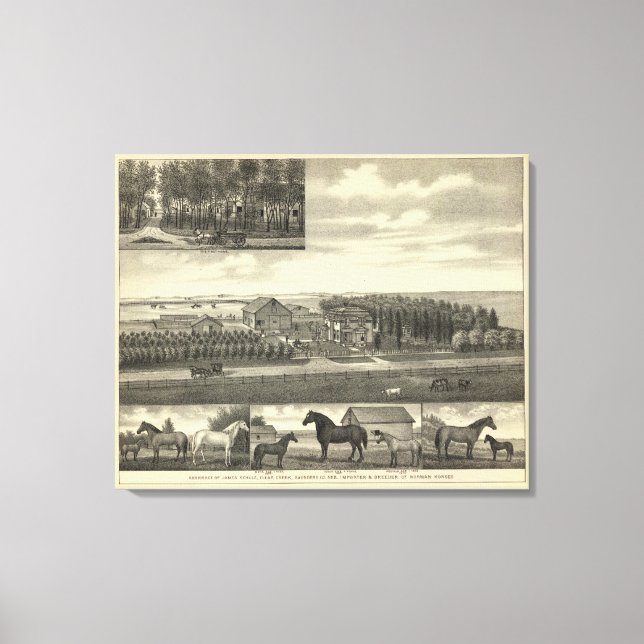 Schulz residence, Nebraska Canvas Print (Front)
