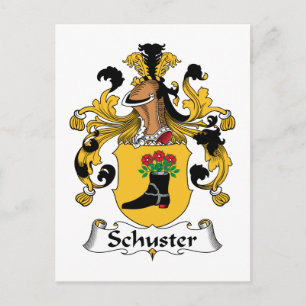 Schuster Family Crest Postcard