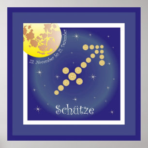 Schütze 23. November bis 21. Dezember Poster