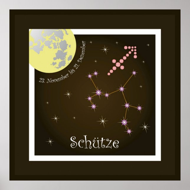 Schütze 23. November bis 21. Dezember Poster (Front)