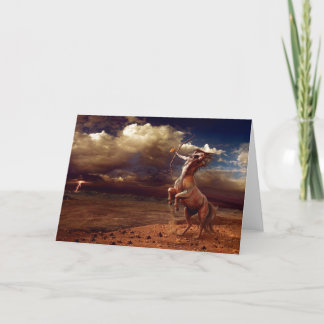 Schütze - Grußkarte Card