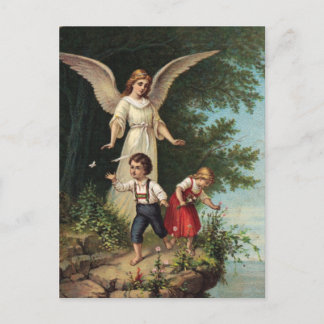 Schutzengel am Abhang 1 Postcard