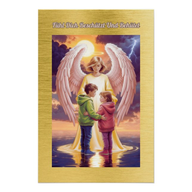 Schutzengel - Fühl Dich Behütet und Beschützt Poster (Front)
