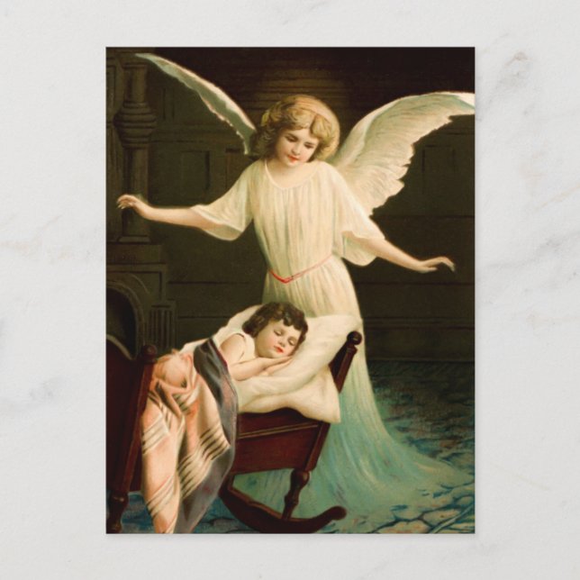 Schutzengel und schlafende Kind Postcard (Front)
