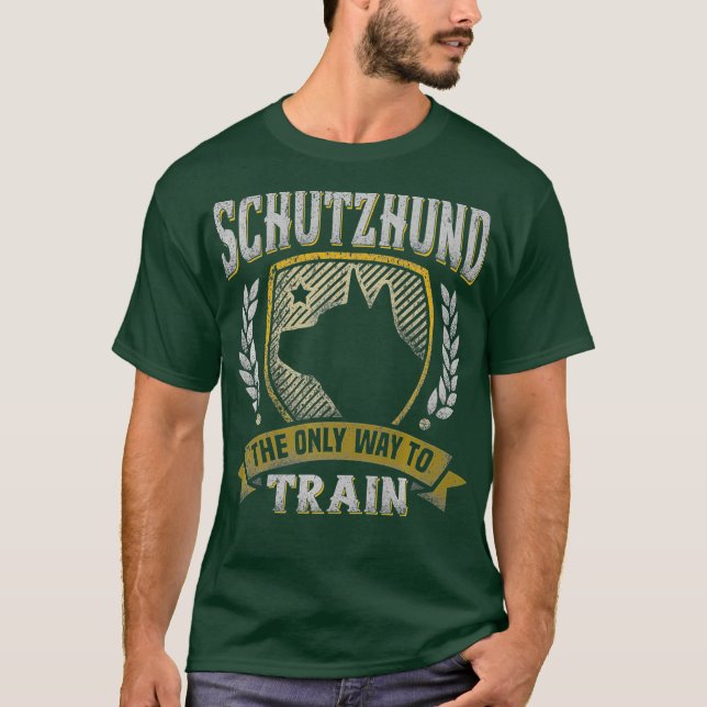 Schutzhund Dog Handler Training T-Shirt (Front)
