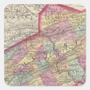 Schuylkill County Square Sticker