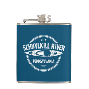 Schuylkill River, Pennsylvania Hip Flask