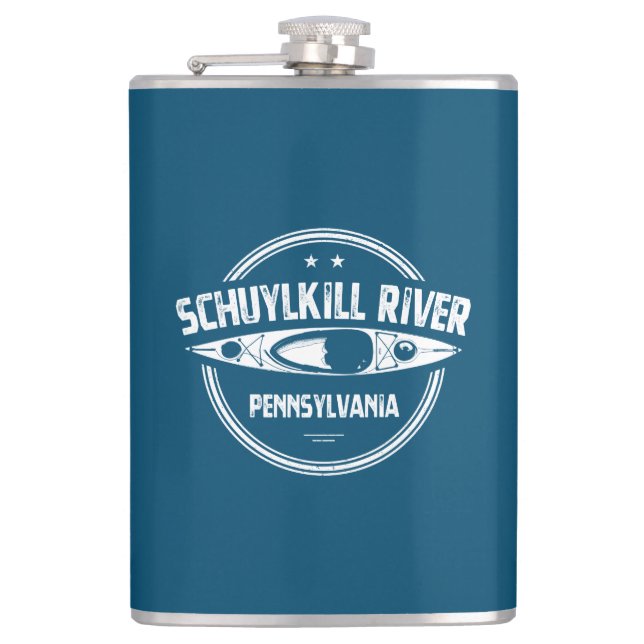  Schuylkill River, Pennsylvania Hip Flask (Front)