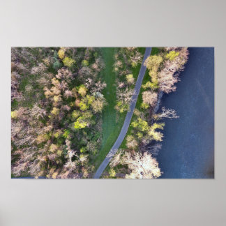 Schuylkill River Trail Oaks PA Poster