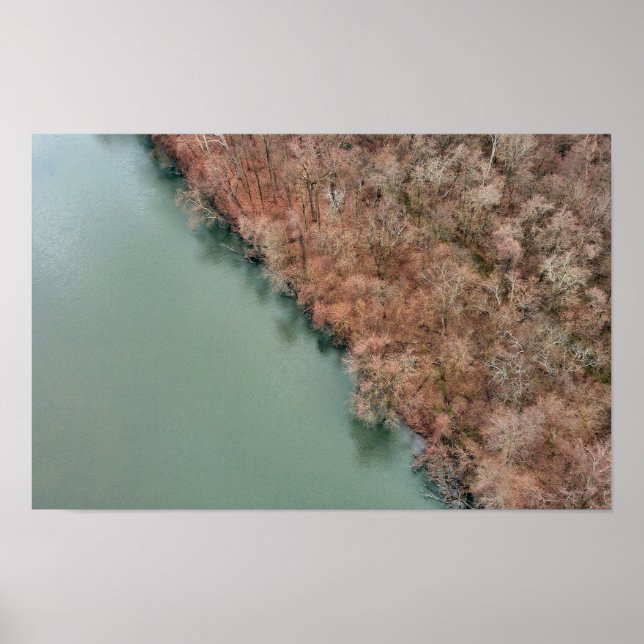 Schuylkill River Trees Sanatoga Poster (Front)